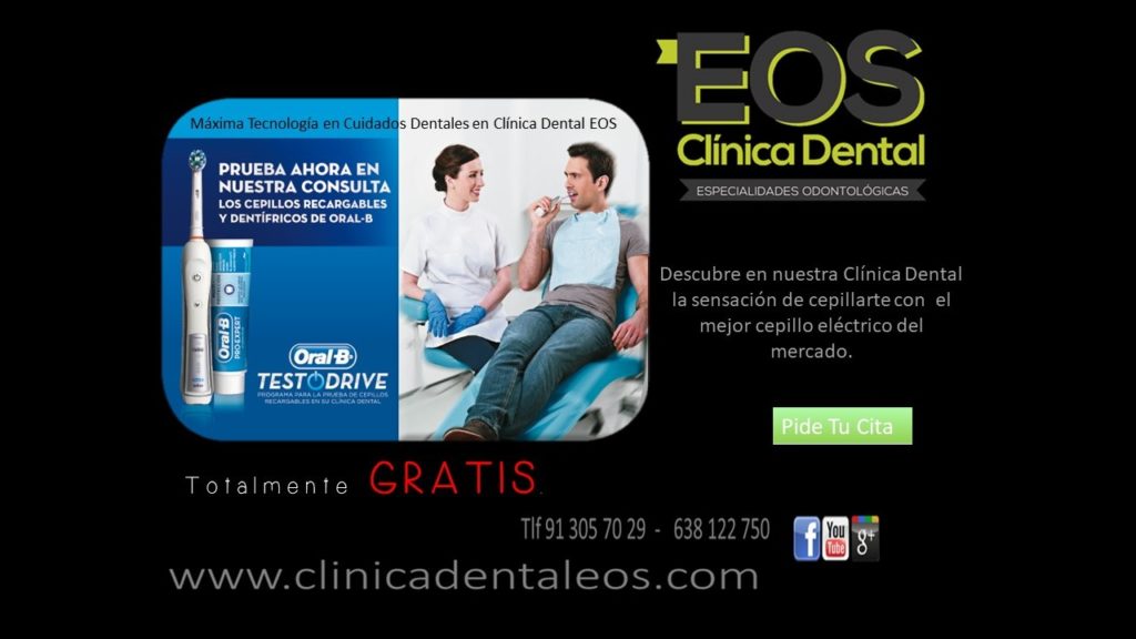 Cepillate Gratis en Clínica Dental EOS Con El Mejor Cepillo Eléctrico Oral-B